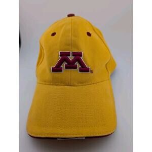 Minnesota Golden Gophers Fitted Hat Cap Yellow Red Donegal Bay Men's Gold